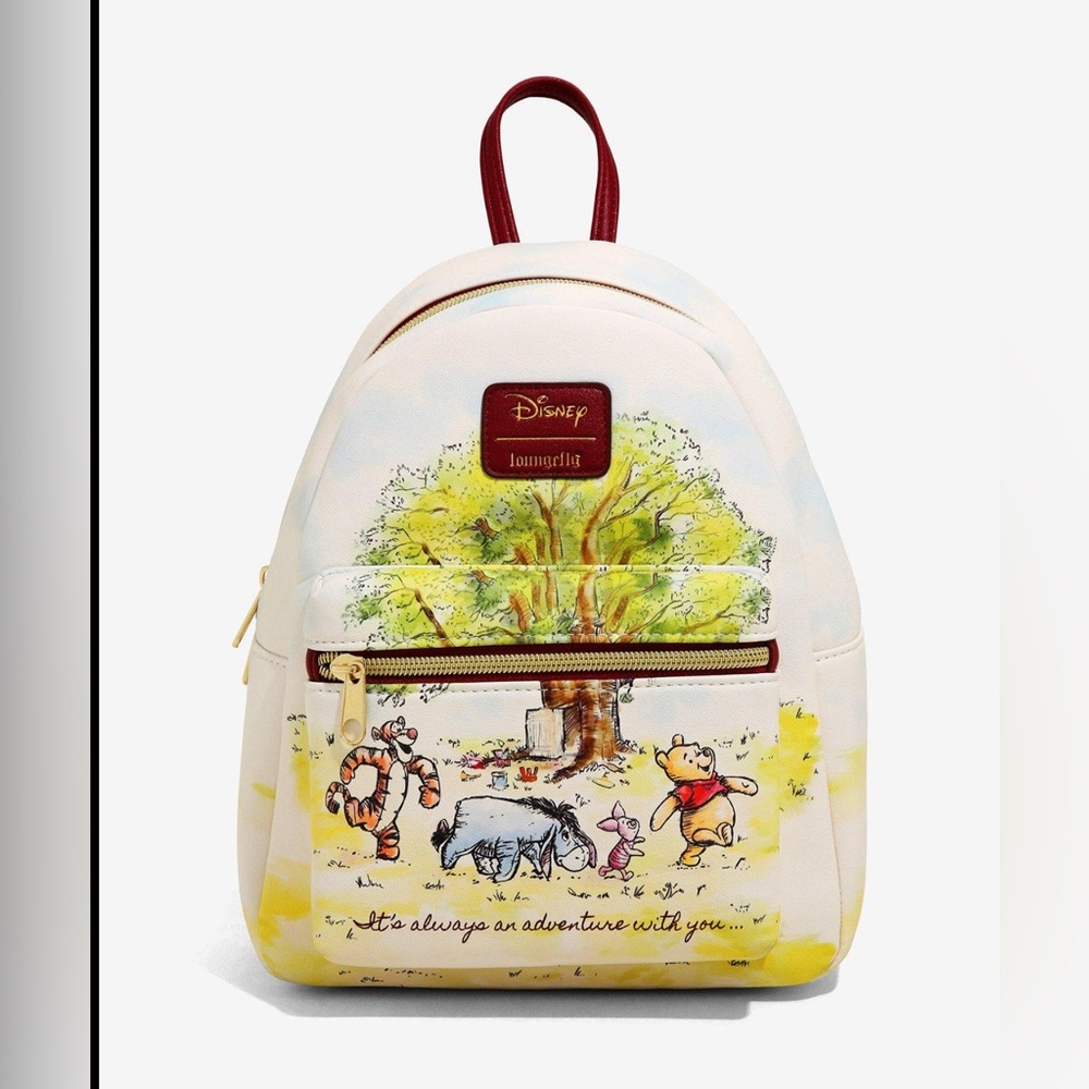 Disney Loungefly Winnie the Pooh Sketch Mini Backpack Eeyore Tigger Piglet Bag